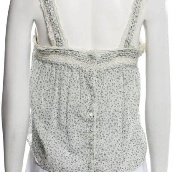 Dôen white and blue crop top XS - Picture 4 of 8